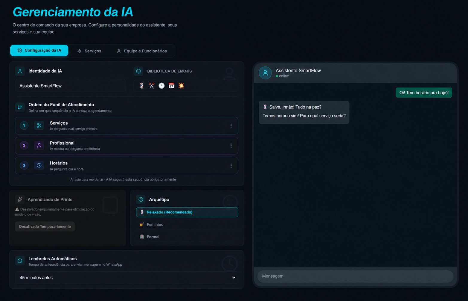 Gerenciamento da IA